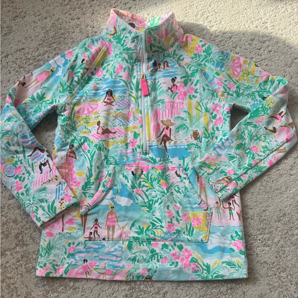 Kids Lily Pulitzer Pullover with Tropical Print